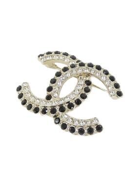 Chanel Brooch Black Crystal #319356C13B